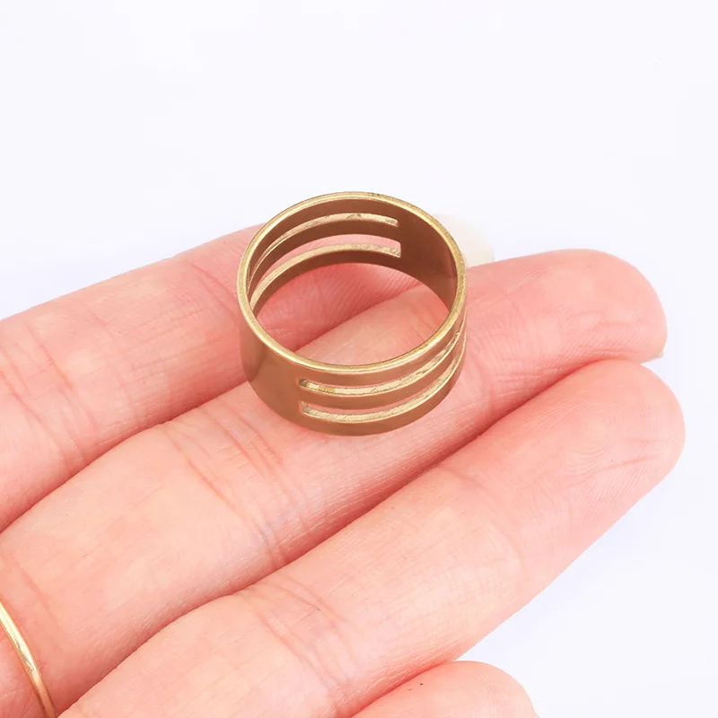 2pcs 18.5mm Stainless Steel Copper Material Jump Ring Opening Closing Finger Tools For Jewellery Components Making Accessories
