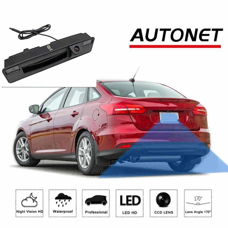 

Vehicle Dynamic Trajectory Parking Line Car Trunk Handle Camera for Ford Focus CCD 2015-2017