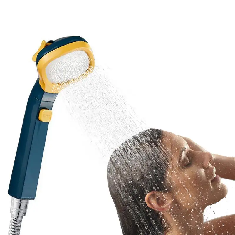 

Ручная Лейка для душа с 4 настройками, ручная Лейка для душа высокого давления, лейка для душа с переключателем паузы, поддержка одного касан...