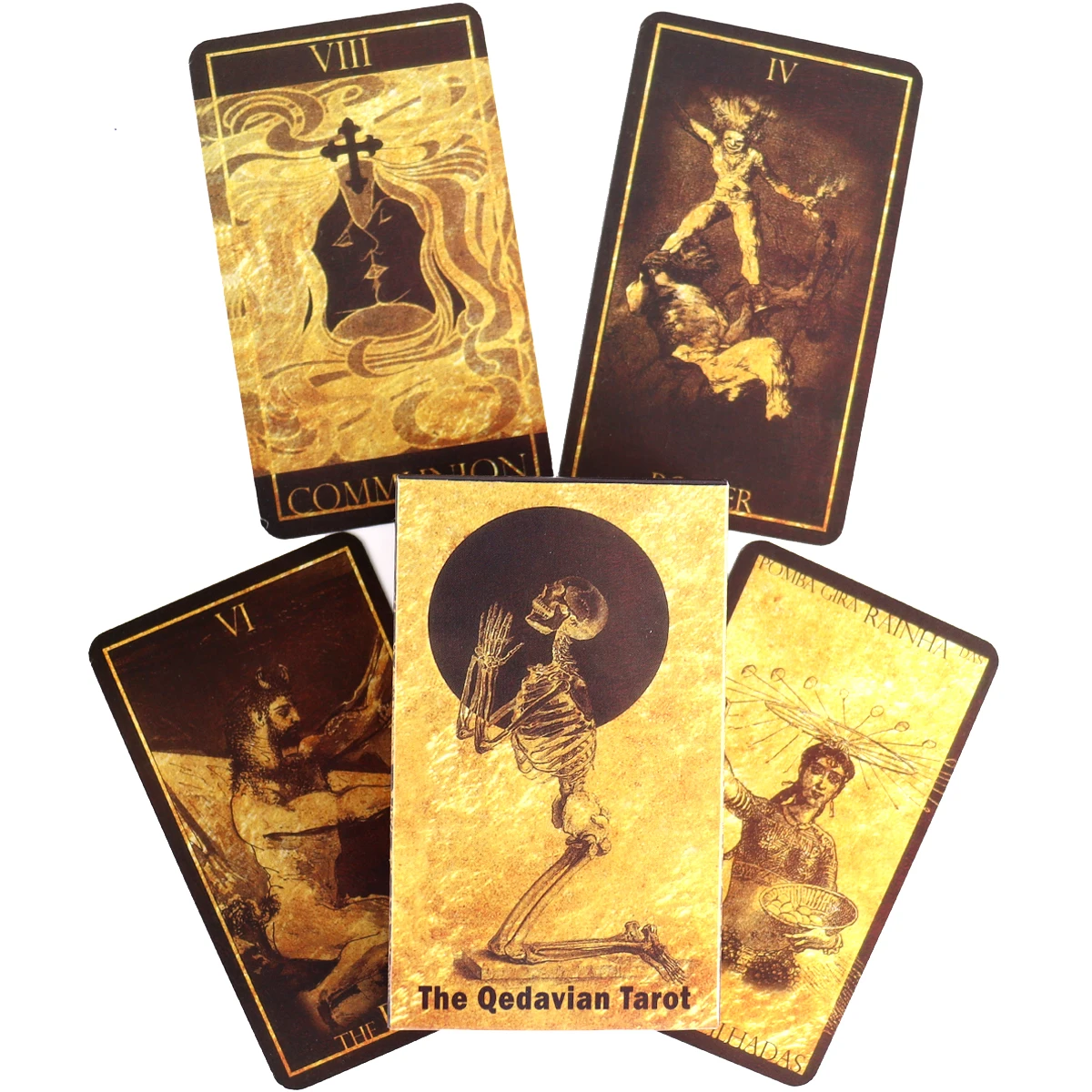 

The Qedavian Tarot Deck Beginners Board Game Multiplayer Family Party Game Fortune Telling Prophet Oracle Cards with E Book