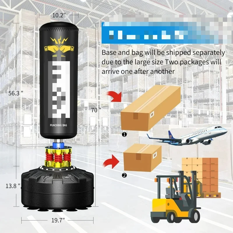 Боксерская сумка Ccjpunching с подставкой для взрослых 70 дюймов боксерская Feikuqi 205