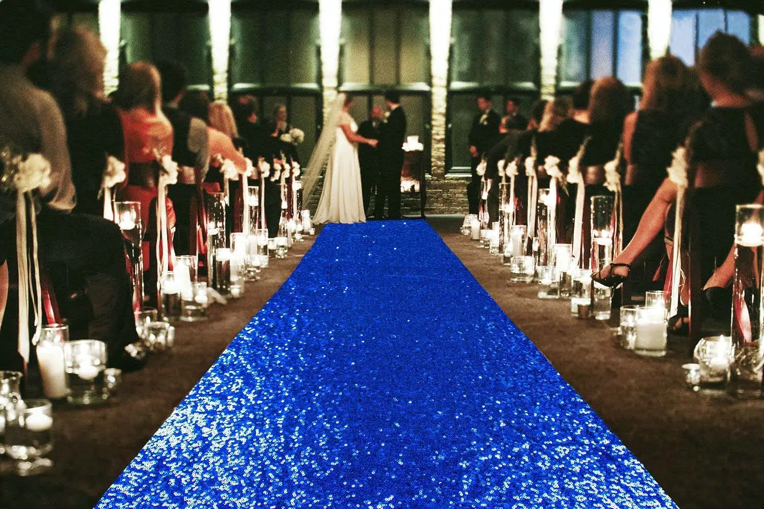 

Синий коридор искусственный коридор бегунки ковер открытый Свадебный коридор для свадебной церемонии (4 фута х 15 футов, Королевский синий)