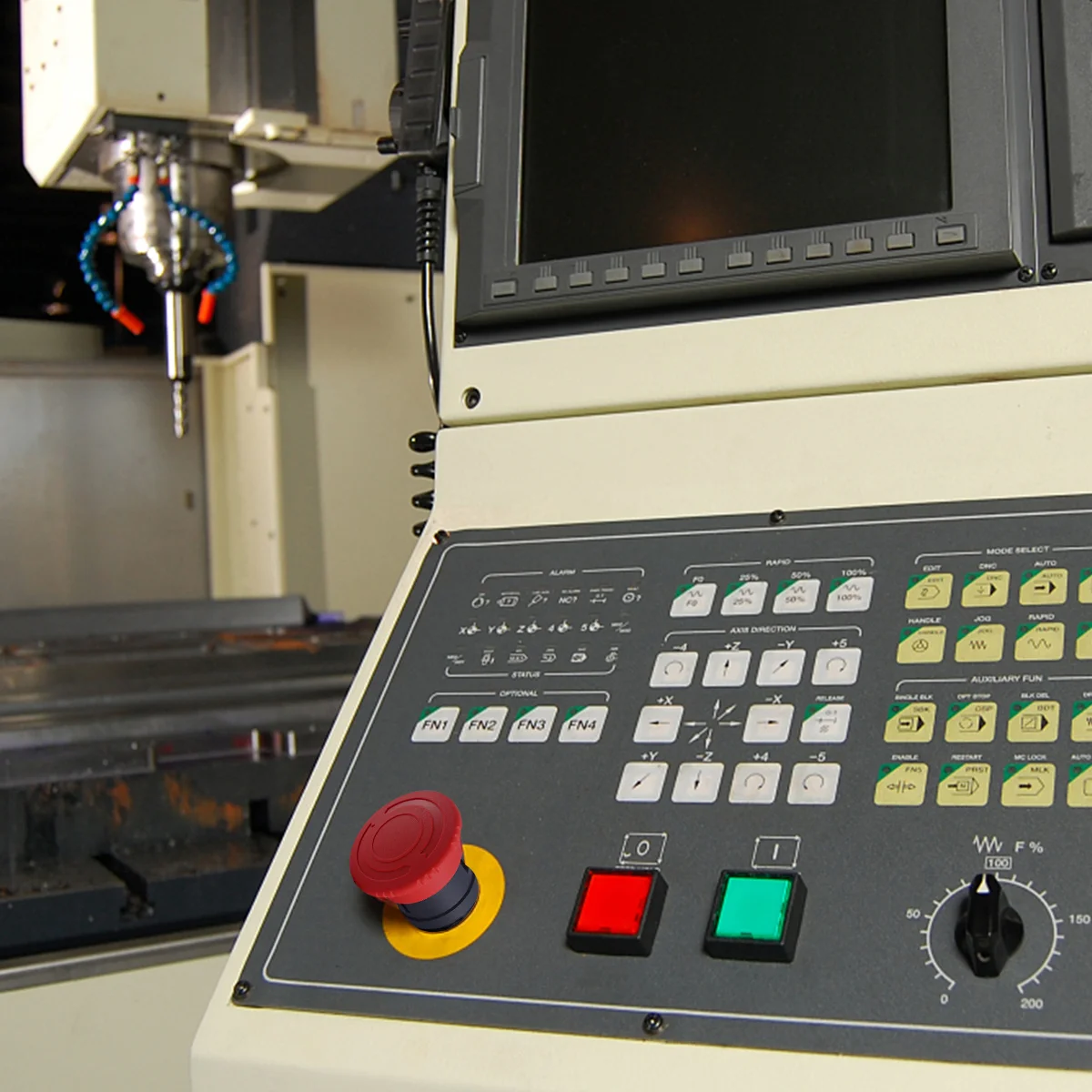 

Switch Emergency Button Push Mushroom Stop Latching Tool Accessory Off Red