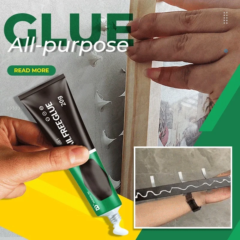 

60g All-purpose Glue Quick Drying Glue Strong Adhesive Sealant Fix Glue Nail Free Invisible Adhesive For Wood Metal Ceramic