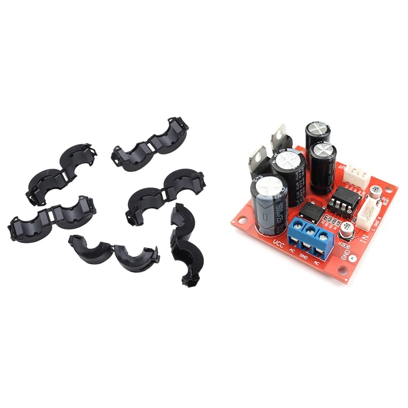 

6 Pcs Black 15mm Dia Cord Ferrite Core Noise Suppressor Filters with NE5532 Op Amp Dual Vinyl Record Player