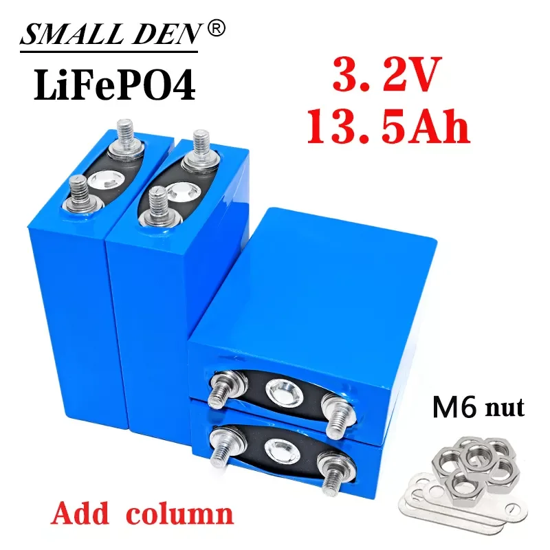 

4PCS 3.2V 13.5Ah lifepo4 rechargeable battery diy 12V 24V battery pack For Motorcycle wheelchair inverter Add strut connection