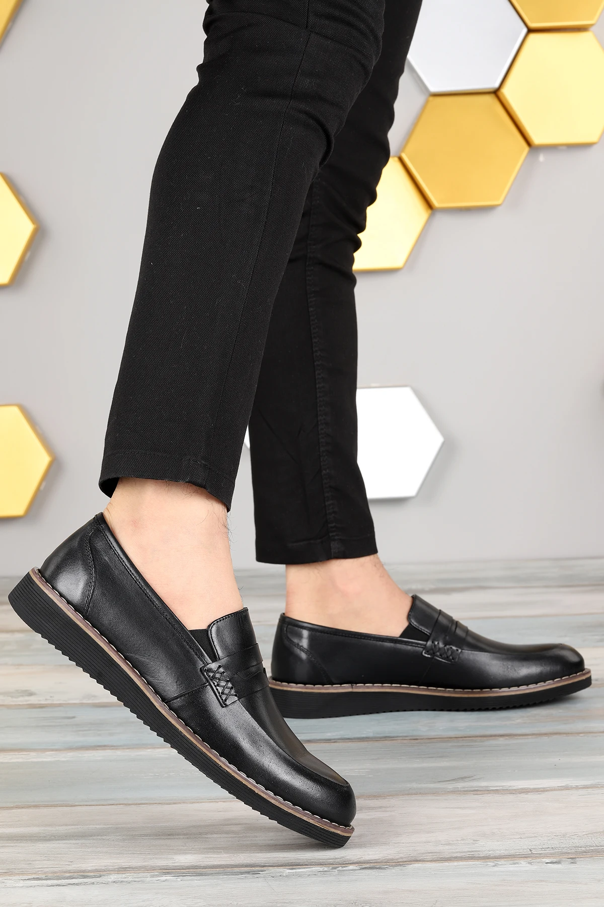 

Shoes 100-a Rdw leather casual men's Comfort shoes