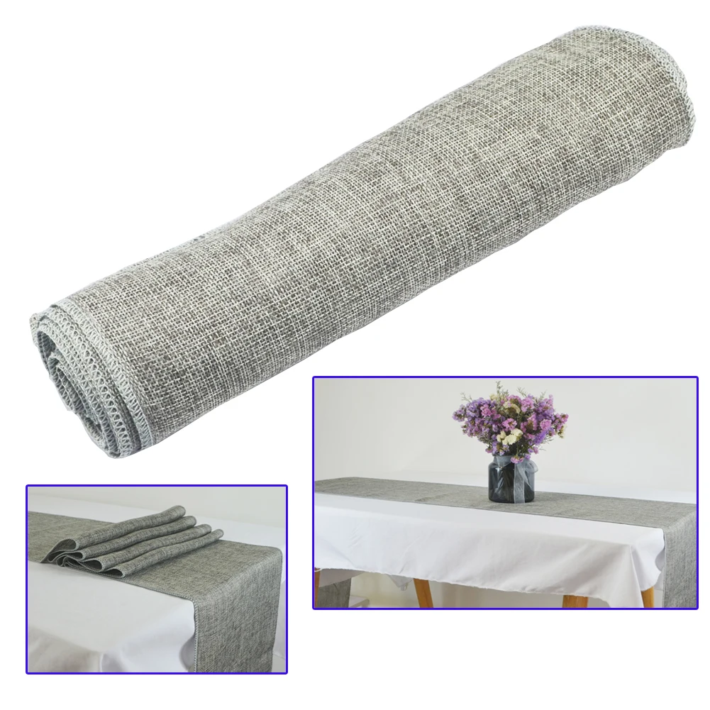 Деревенская скатерть из натурального льна Скатерть для свадьбы Рождества дня
