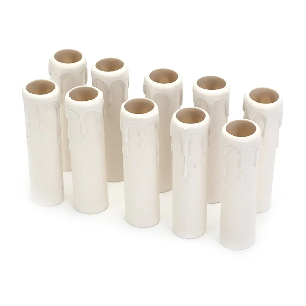 

New 10Pcs/Lot Sleeve Candle Bulb Base Cover Chandelier Part Candle Tube Table Lamp Base Candle Lamp Holder Tube Candle Lamp Base