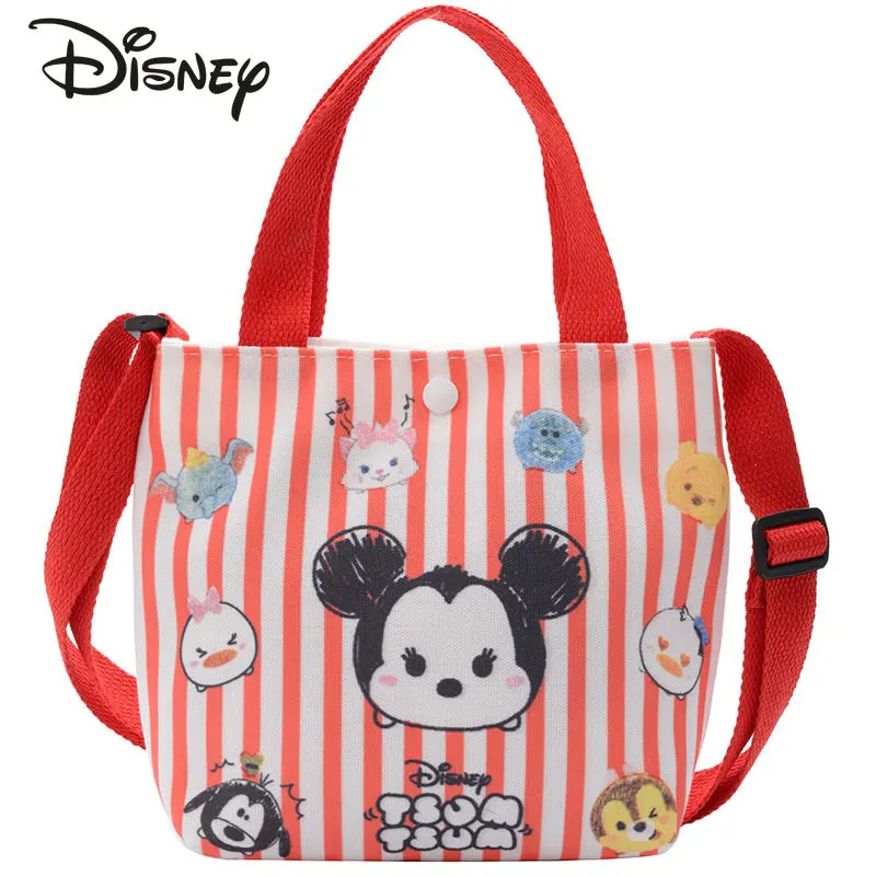 Disney Children's Canvas Bag Multi-function Children's Messenger Bag Cartoon Cute Adjustable Shoulder Strap Girl Zero Purse
