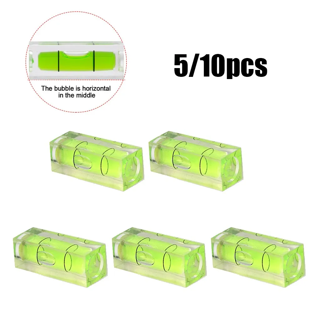 

5/10pcs Square Mini Spirit Level Bubble Small Leveller For Leveling Tubular 40mm Acrylic+ABS Plastic 40*15*15mm Brand New
