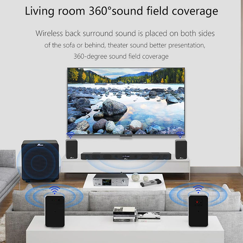 Фото Цифровой декодер DTS 5.1, преобразователь цифрового аудио в аналоговое, HDMI2.0, коаксиальный вход SPDIF, Bluetooth5.0, ARC, вход для USB-накопителя ПК №3