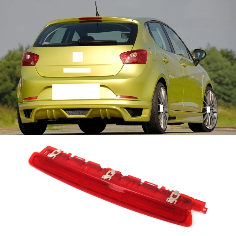 

1 шт., задний фонарь с красной линзой высокого уровня, третий, 3-й светодиодный стоп-сигнал для Seat Ibiza 2008-2017 Leon 2010-2012 6J 0945097 Б,6J 0945097 A