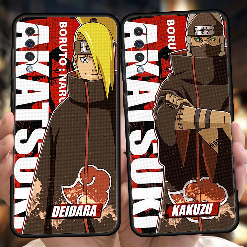 

Naruto Akatsuki Phone Cover Case For Samsung Galaxy A53 A73 A33 A22 A13 A12 A10 A52 A70 A50 A20 5G Luxury Silicone Shell Coque