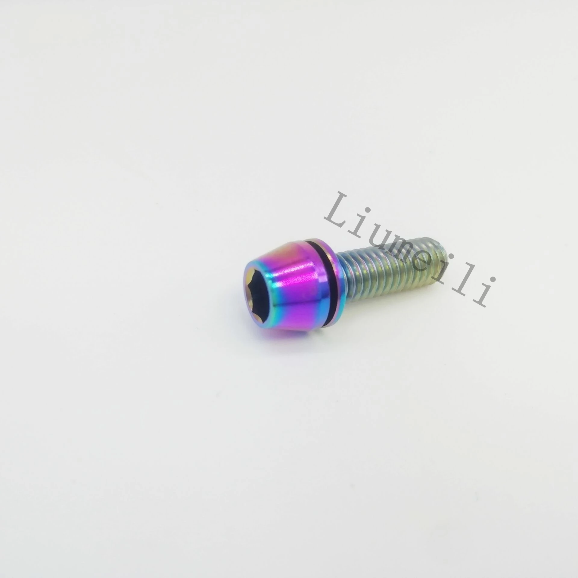 

Титановые болты Liumeili Ti, Конические Винты M6x16 18 20 30 мм с шайбами для велосипеда, зажим для стержня дискового тормоза, 1 шт.