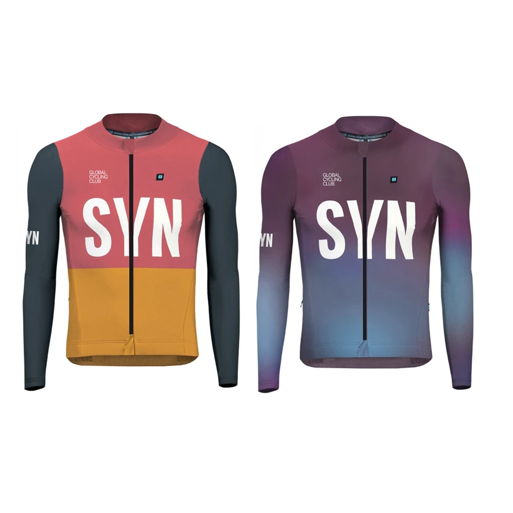 Новый стиль SYN Team велосипедный трикотаж для мужчин 2025 SPring летний с длинными