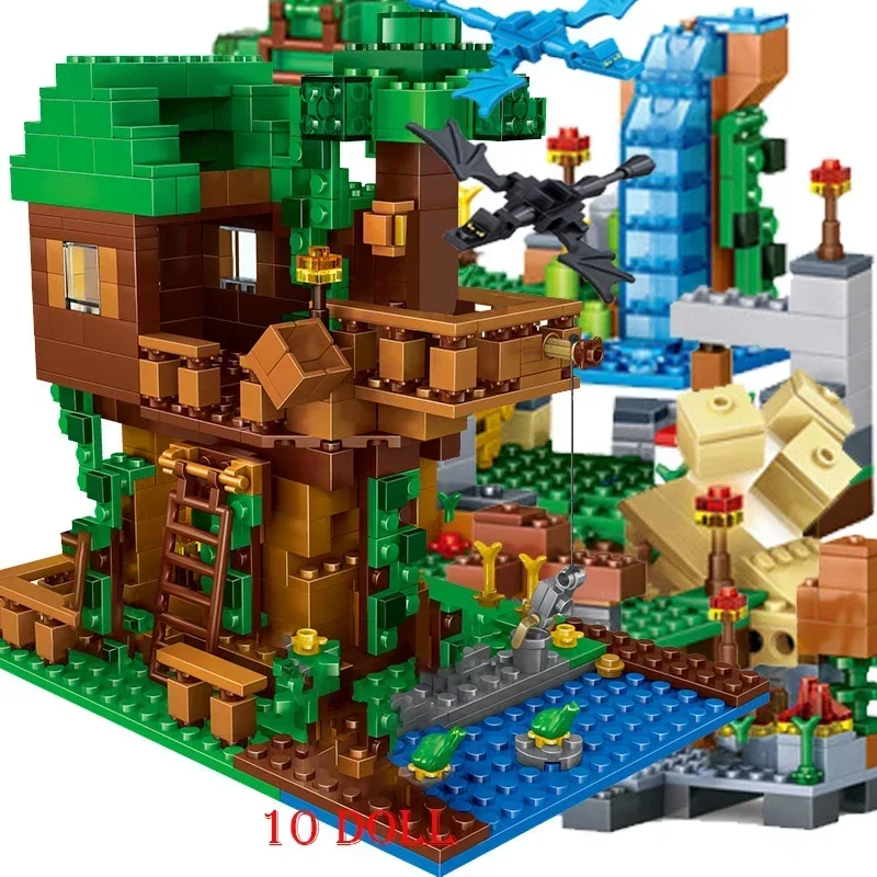 Новинка 2025 совместимые строительные блоки minecraftinglys игрушки фигурки деревенского