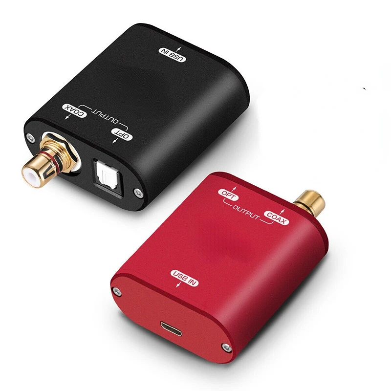 

Mini Xu208 USB to Fiber/Coaxial Signal Converter Audio Adapter DSD 192KHz