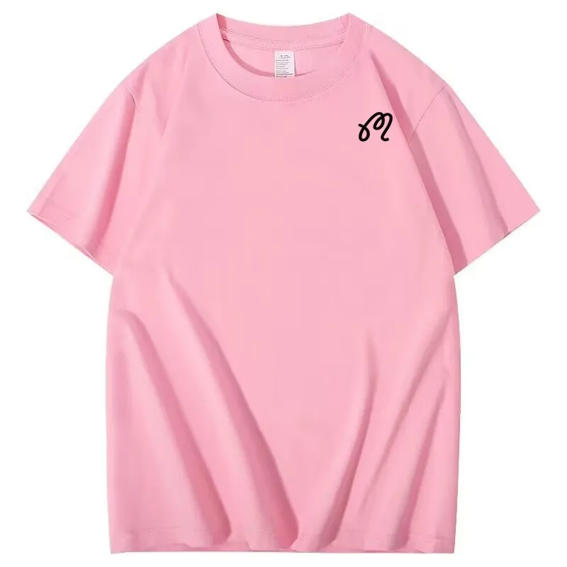 2023 Men's Casual Crewneck T-shirt Summer Embroidered Short Sleeve