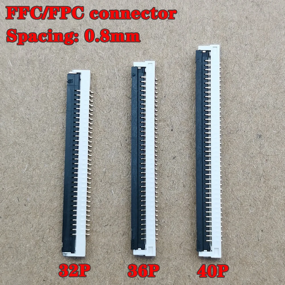5-20 шт. FPC FFC 0,8 мм шаг 32 36 60 Pin плоский кабель с откидной лентой разъем 40P 36P 32P