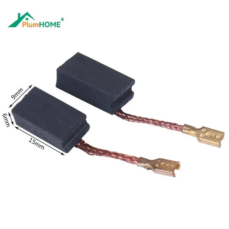 

Угловая щетка для угловой шлифовальной машины 2 шт./лот, запасные части для угловой шлифовальной машины, угольные щетки 6 мм x 9 мм x 15 мм