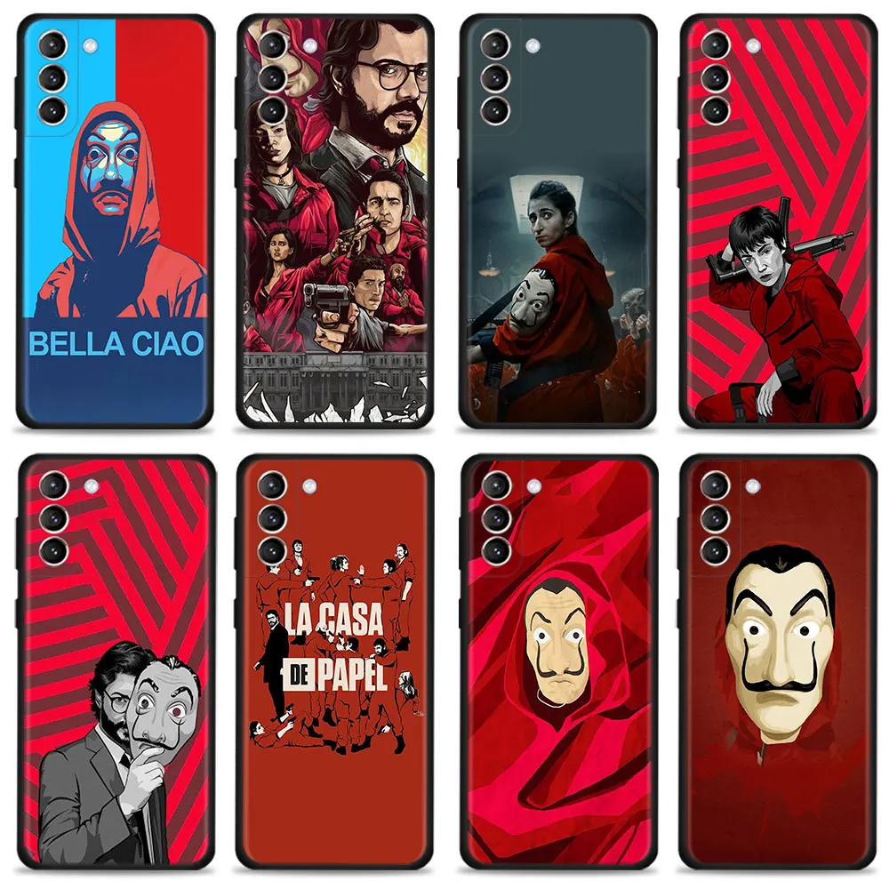 

Phone Coque La Casa De Papel For Samsung S10 S9 S21 Plus S22 Ultra 5G S7 S8 S10e S20 FE 2022 Matte