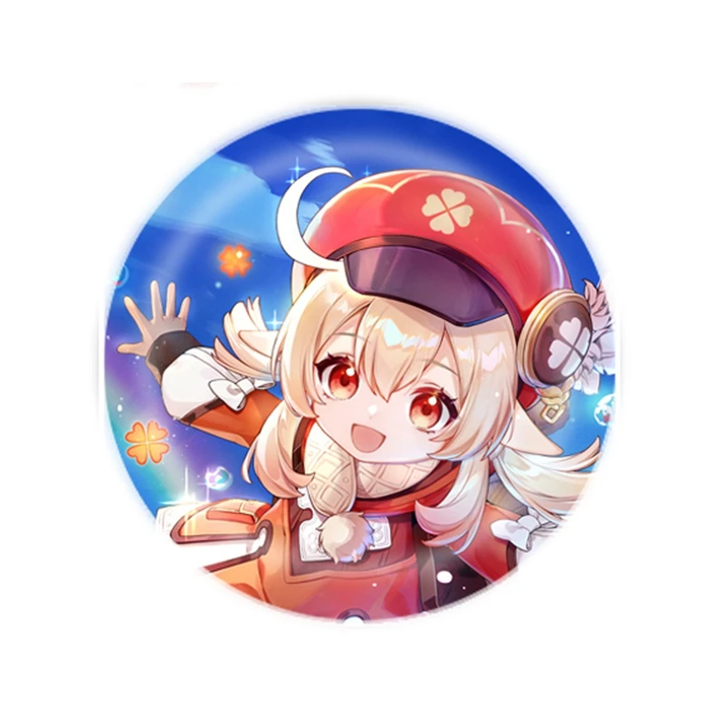 

Cosplay Accessories Japanese Popular Anime DIY Badge Klee Games Halloween Christmas Game Gifts The New Genshin Impact