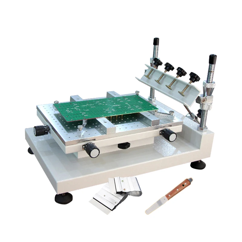 

High Precision Manual Type Solder Stencil Screen Printing Machine Smt Solder Paste Stencil Printer Table For Pcb Production Line
