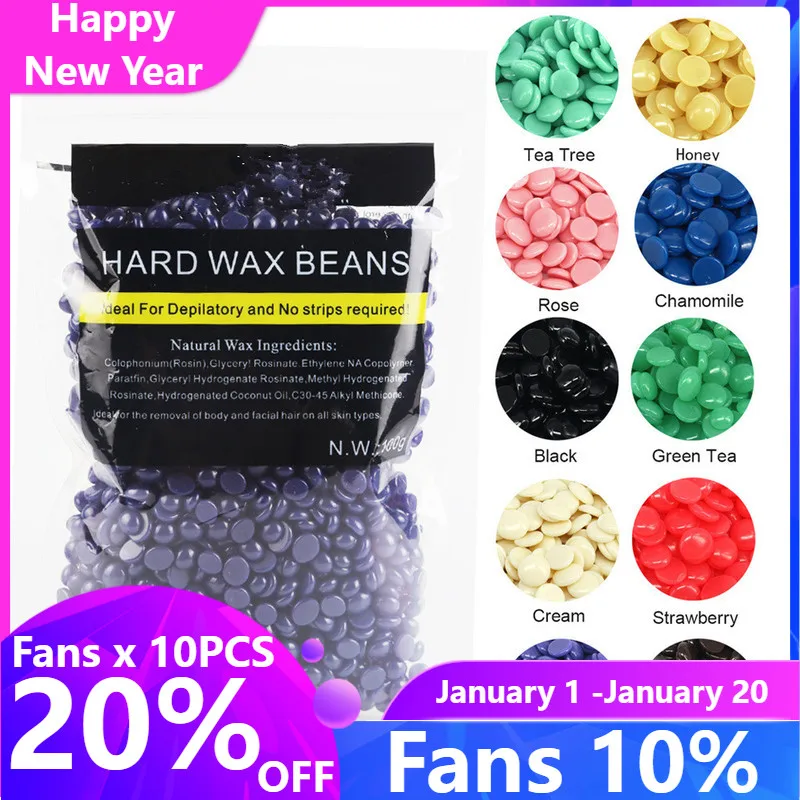 

Fashion New Multi Flavors Depilatory Wax Beans Solid Hard Wax Beans Unisex Armpit Arm Legs Epilation Private Hair Removal