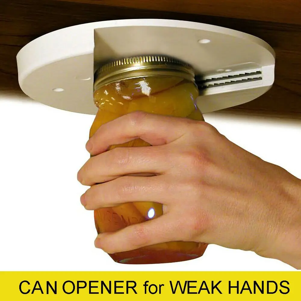 

Jar Opener Multi-function Cap Opener Under Cabinet Quick Opener Fit Any Sizes Useful Kitchen Accessories