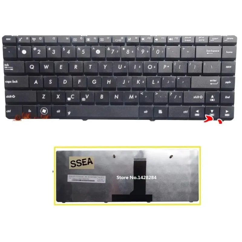 Новая английская клавиатура для ноутбука Asus X45A X85V X45C X45U X45VD X45VD1