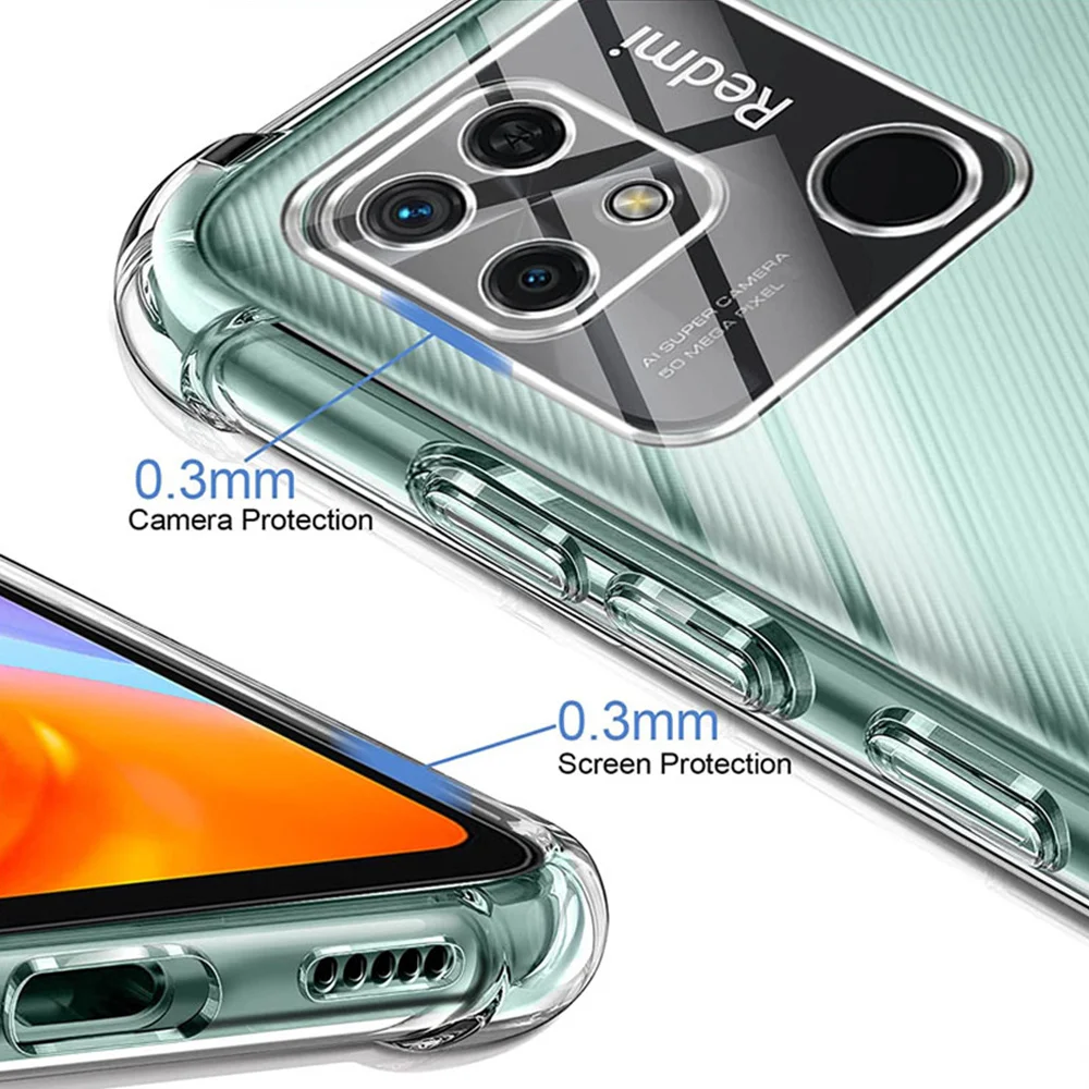 Redmi 10C чехол на телефо Xiaomi 10 C 10A 9A 9C NFC силиконовый Чехол Redmi10C Противоударная Чехлы