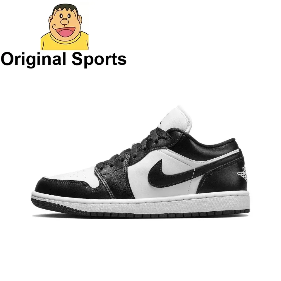 Оригинальные Air Jordan 1 Low &quotPanda&quot Oreo&quot черный белый цвет унисекс мужские и женские