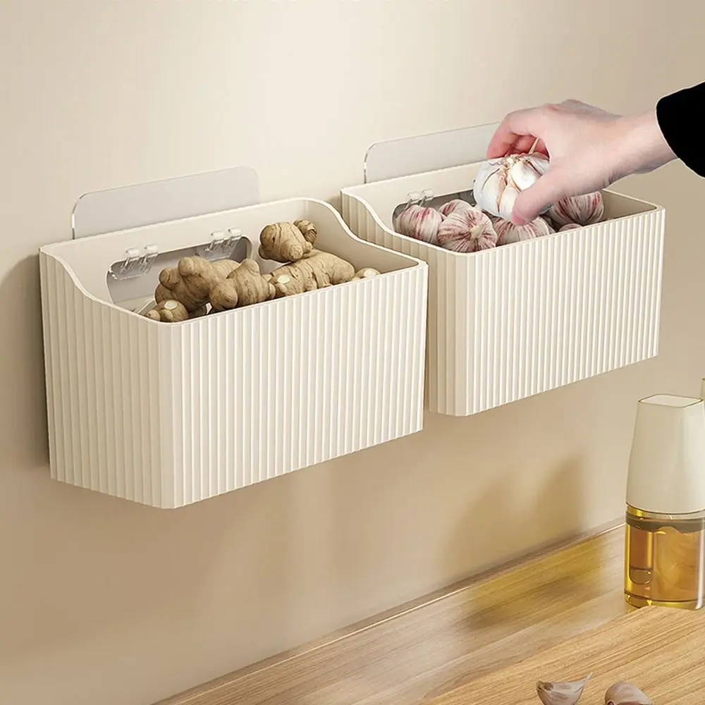 Прозрачный ящик для хранения имбиря настенный контейнер ароматизации специй