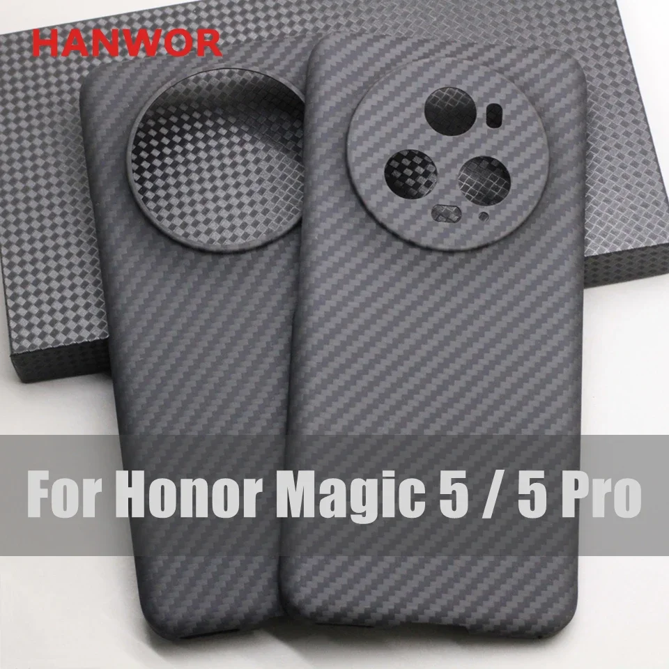Защитный чехол HANWOR из углеродного волокна для Honor Magic 5 Pro ультратонкий телефона