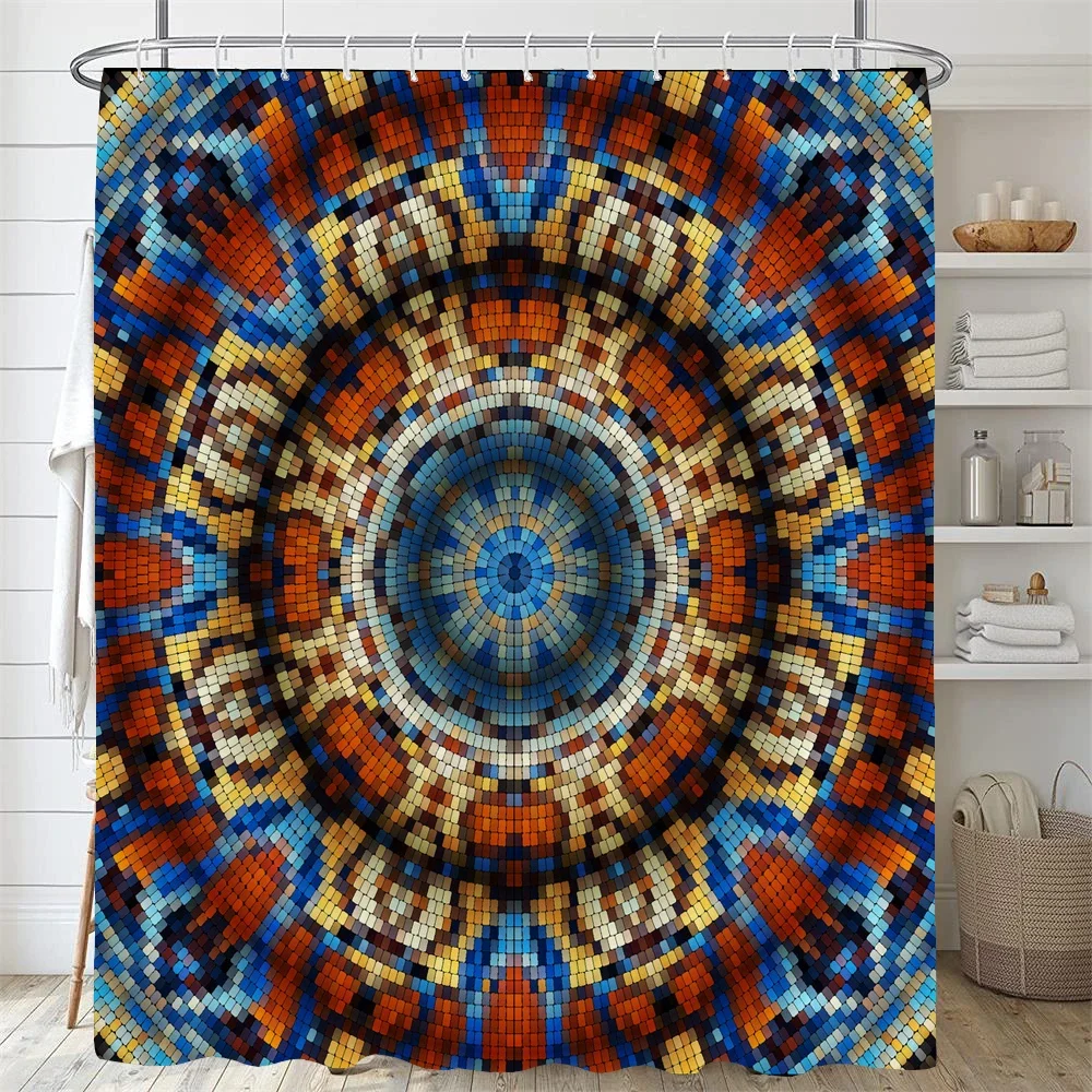 Художественные абстрактные искаженные геометрические узоры украшение для