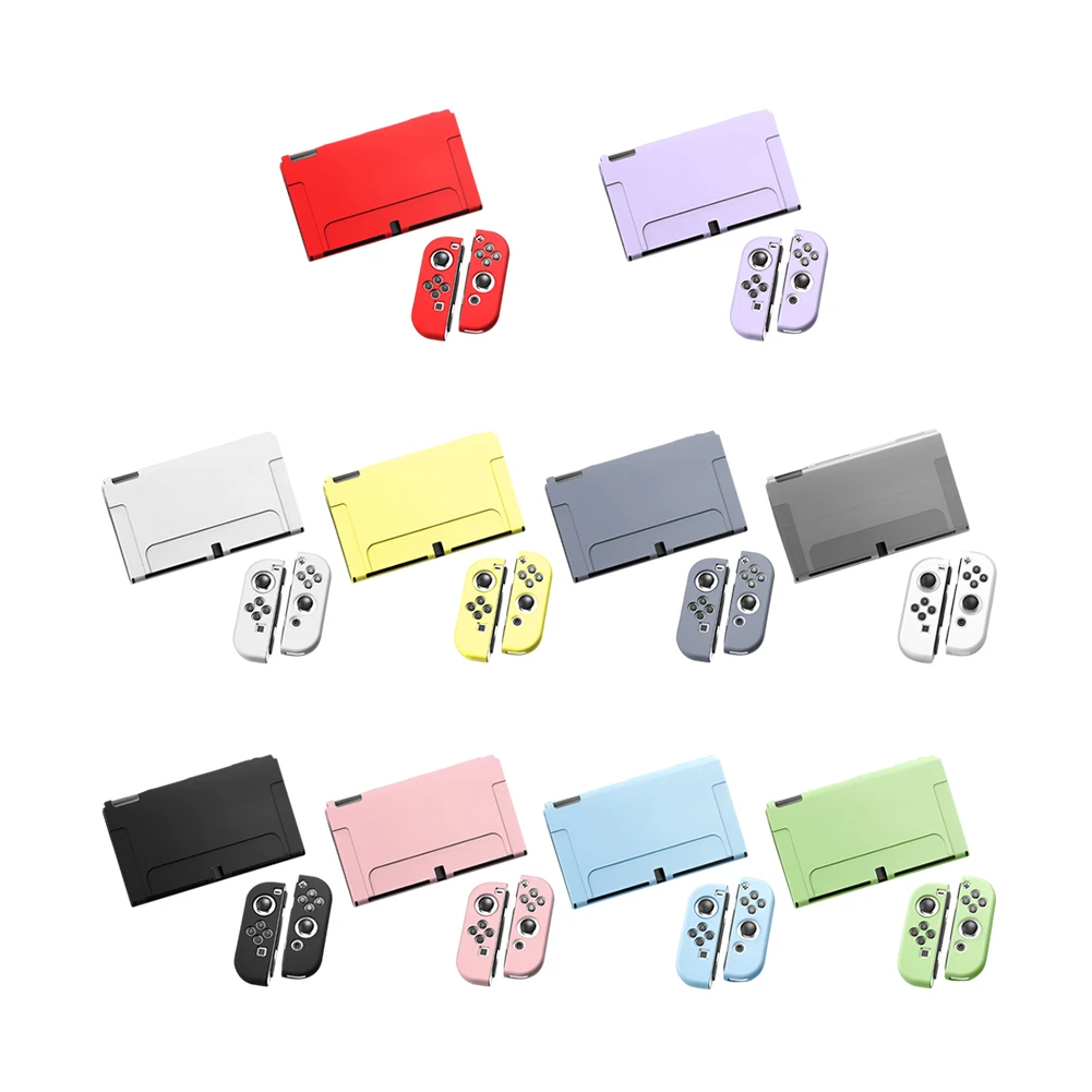 

Soft Cover for NS OLED Game Console Protective Case Shell Protector All-inclusive Detachable Anti-fall TPU Gaming Accessories