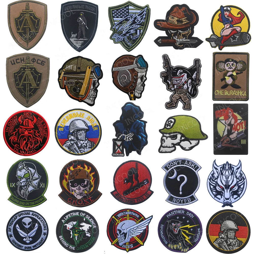 

Тактический солдат военные вышитые нашивки Череп шлем воин девушки нашивка нарукавник полоса Декоративные значки-наклейки шеврон