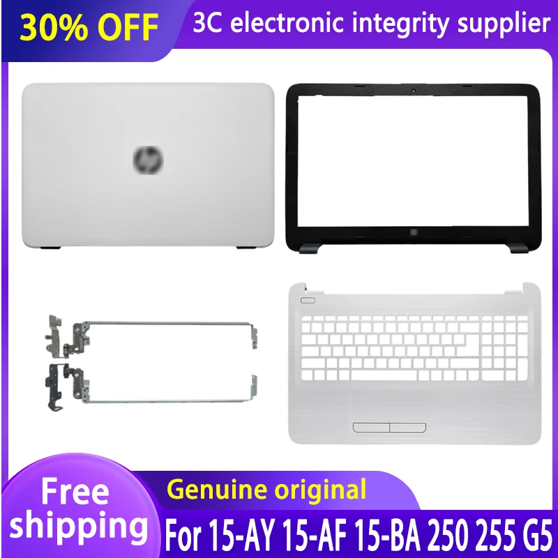 

New Laptop LCD Back Cover/Front bezel/Hinges/Palmrest For HP 15-AC 15-AF 15-AY 250 G4 255 G4 256 G4 TPN-C125 Series White