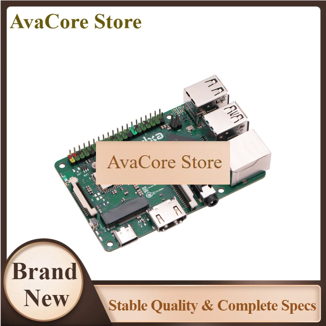 Фото AvaCoreRadxa ROCK 3C RK3566 4-ядерный процессорный SBC-компьютер, GPU, NPU и HDMI с поддержкой вывода 4K, одноплатный компьютер №1