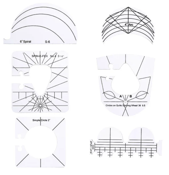 

6/1 шт., шаблоны для прижатия и шитья