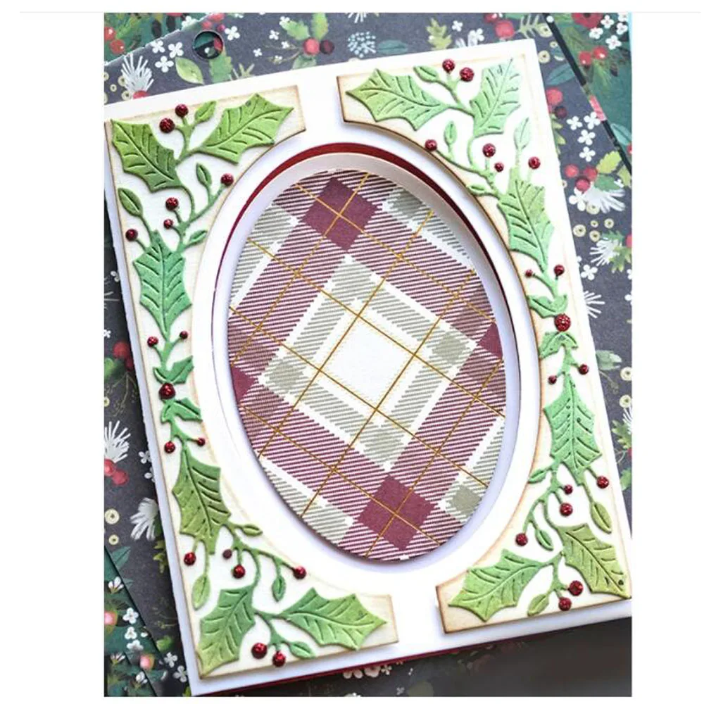 Фотоальбом с изображением листа падуба