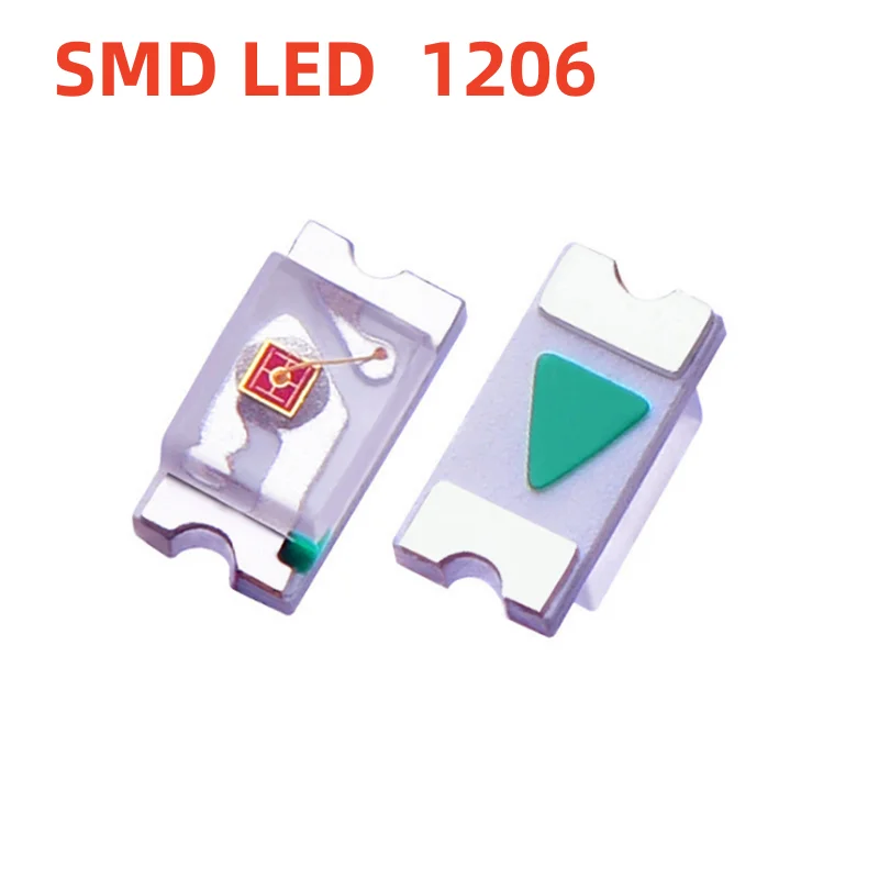 

500Pcs 1206 SMD LED Red Green Blue Yellow Pink White UV LED Lamp Beads Light 3216 Light-emitting Diode High Bright Quality