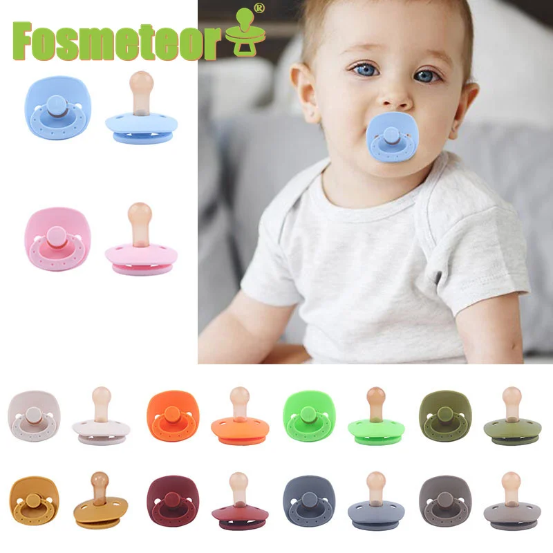 

Fosmeteor Baby Pacifier 1pc Silicone Cartoon Smiley NO BPA Baby Emotional Soothing Chewing Safe Teething Baby Pacifier Holder