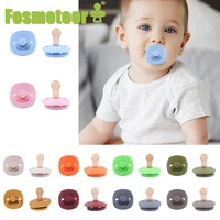 fosmeteor baby pacifier 1pc silicone cartoon smiley no bpa baby emotional soothing chewing safe teething baby pacifier holder