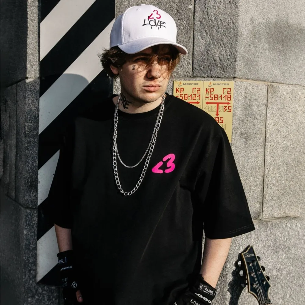 Harajuku Хип-Хоп Oversize Уличная Мужская футболка LIDA Графический принт Y2k Топ с