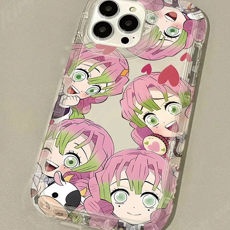 Cartoon Anime Demon Slayer Clear Case for Samsung Galaxy S10 S20 S21 S22 S23 S24 S25 FE Ultra Plus 5G Airbag Shockproof