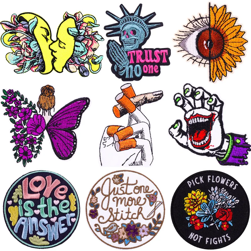 

Cartoon Patches for Clothing Thermoadhesive Patches Patch Iron on Embroidery Patches on Clothes Applique