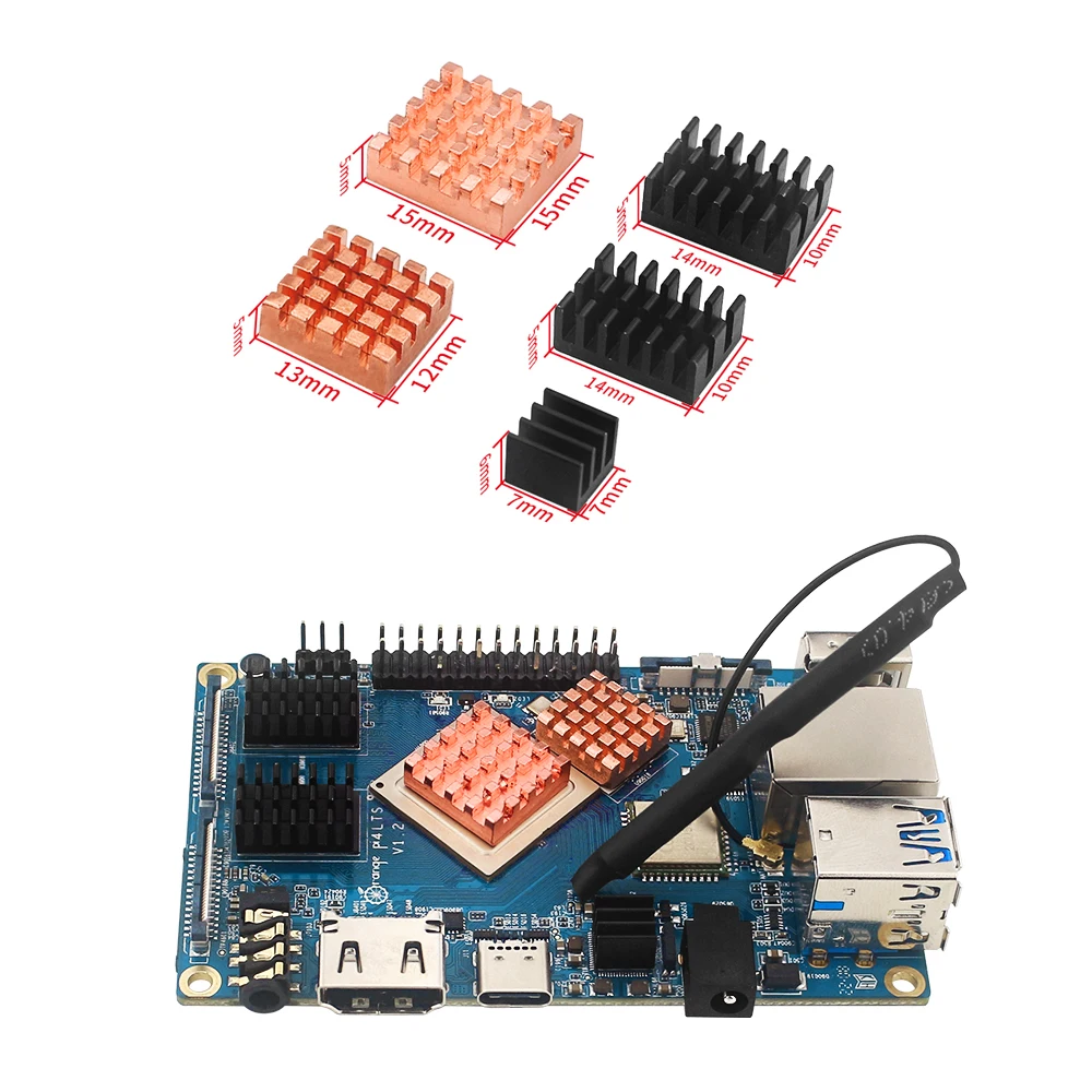 Orange Pi 4 LTS Гб ОЗУ Rockchip RK3399 16 EMMC Wifi + BT5.0 опциональный акриловый чехол вентилятор