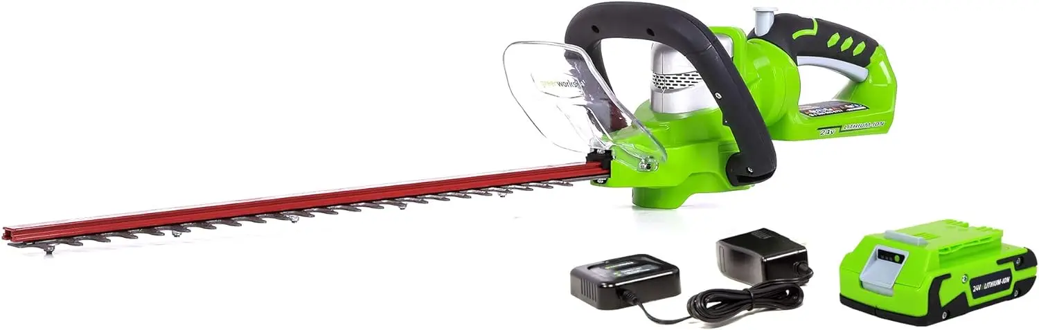 

22" Cordless Hedge Trimmer, 2.0Ah Battery and Charger Included